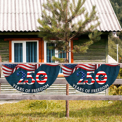 250th Anniversary Fan Flag, 1776 2026 Patriotic We The People Decor