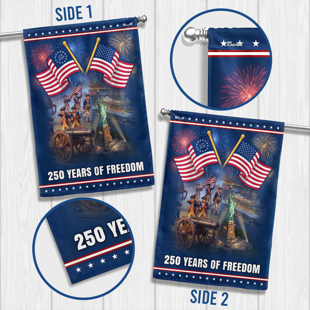 Independence Day Flag, 250 Years of Freedom Betsy Ross American Flag