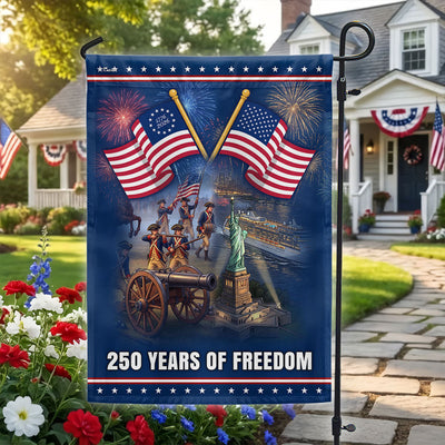Independence Day Flag, 250 Years of Freedom Betsy Ross American Flag