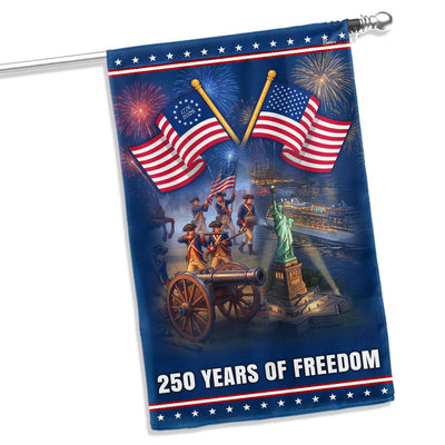 Independence Day Flag, 250 Years of Freedom Betsy Ross American Flag