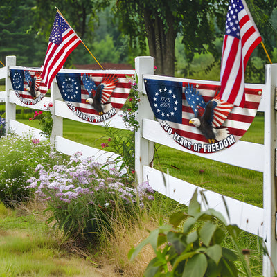Betsy Ross Flag, 250 Years of Freedom Patriotic Eagle Fan Flag
