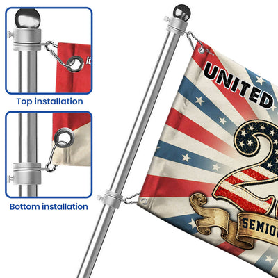 250th Anniversary United States of America Washington Vintage Grommet Flag