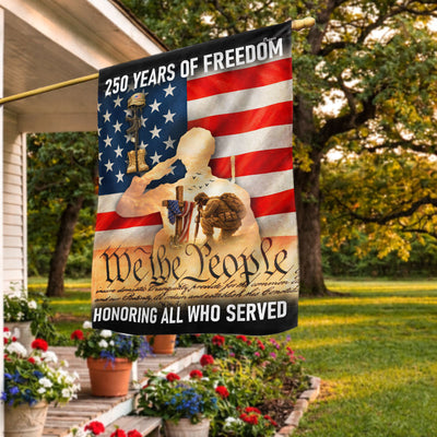 Memorial Day Flag, 250 Years of Freedom Honoring All Who Served US Flag