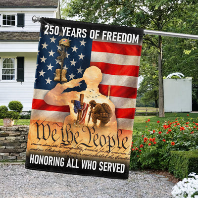 Memorial Day Flag, 250 Years of Freedom Honoring All Who Served US Flag