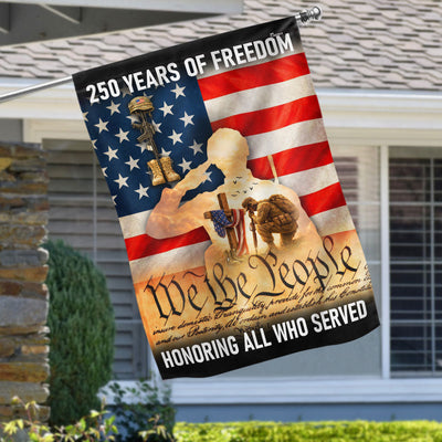 Memorial Day Flag, 250 Years of Freedom Honoring All Who Served US Flag