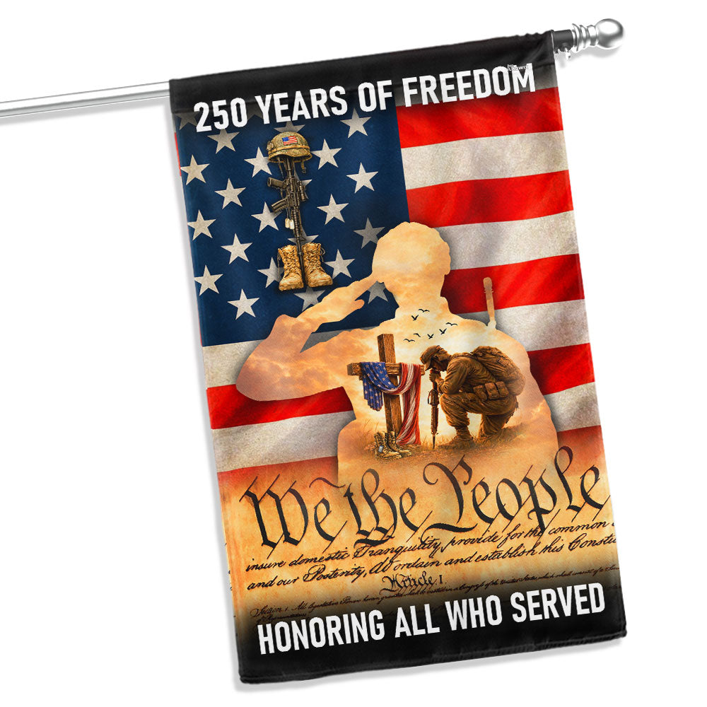 Memorial Day Flag, 250 Years of Freedom Honoring All Who Served US Flag