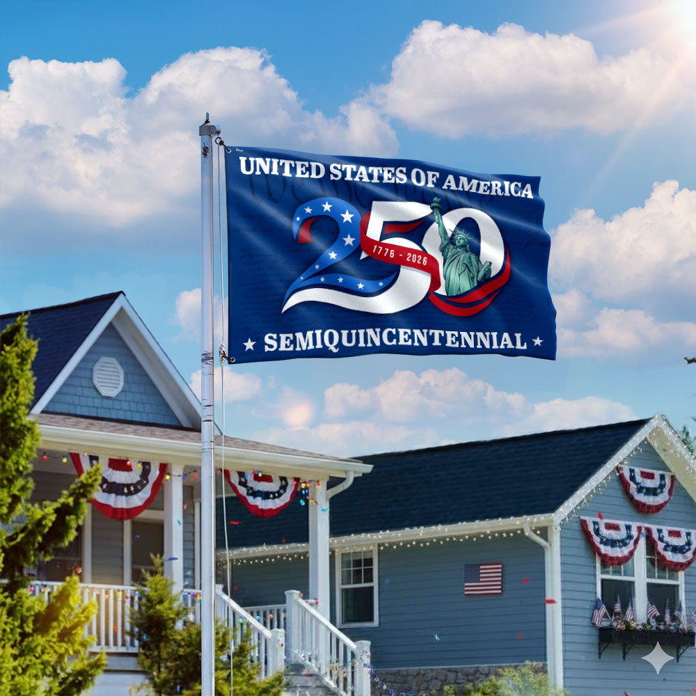 250th Anniversary United States of America Semiquincentennial Liberty Grommet Flag