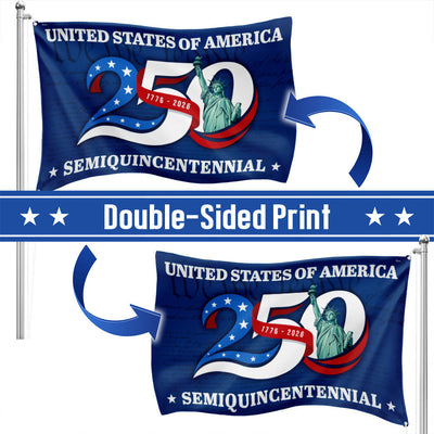 250th Anniversary United States of America Semiquincentennial Liberty Grommet Flag