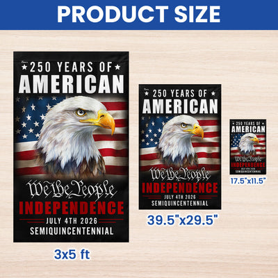 Flagwix American Flag - America 250th Anniversary We The People Eagle Flag
