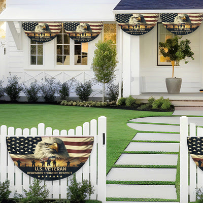 Memorial Day U.S. Veteran Non-Pleated Fan Flag
