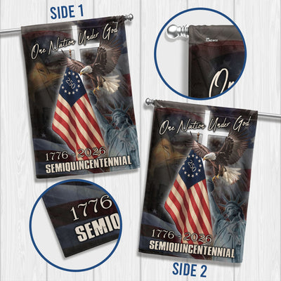 One Nation Under God 1776-2026 Flag | Semiquincentennial American Flag