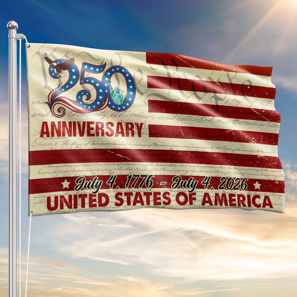 250th Anniversary US Grommet Flag - July 4, 2026 United States of America