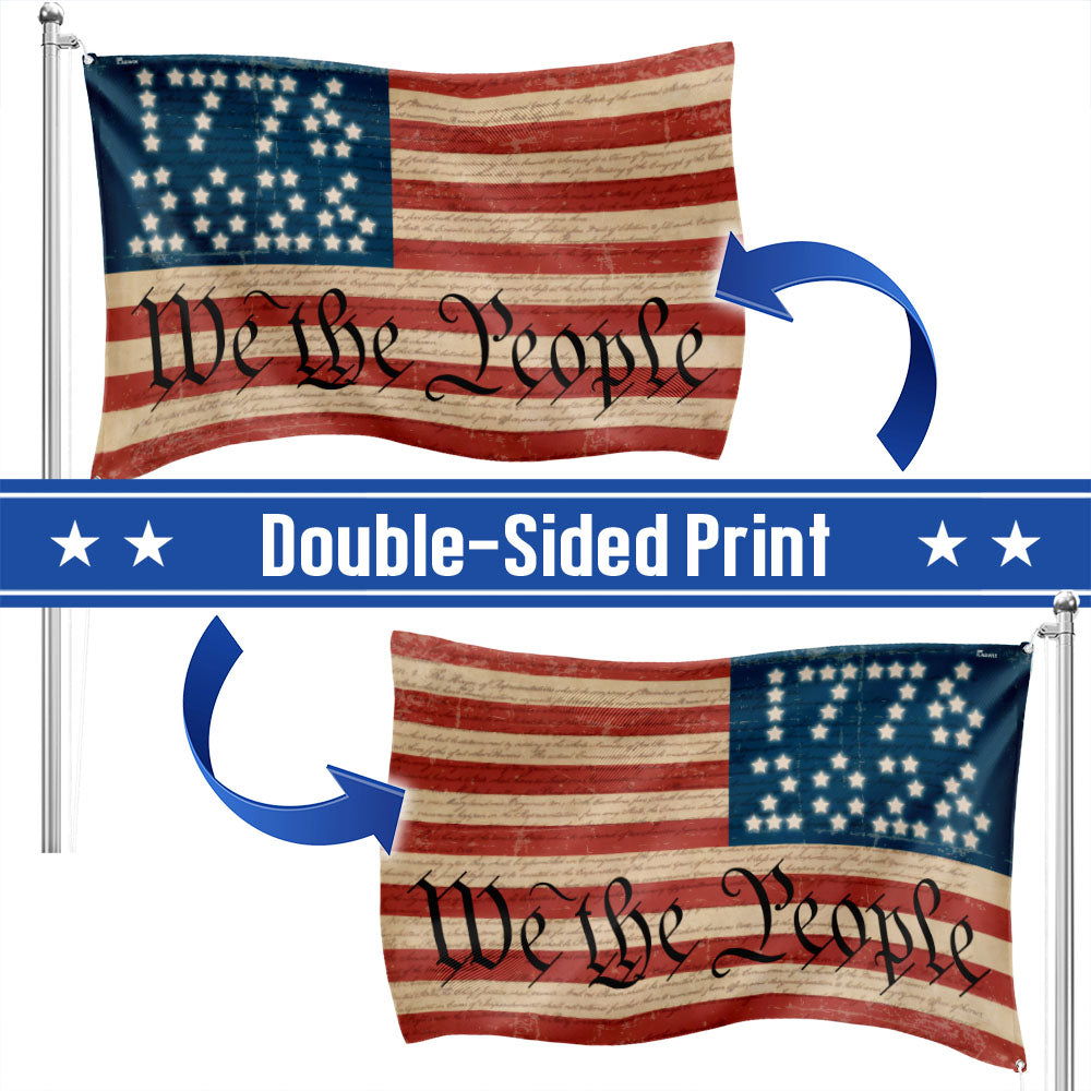 Flagwix We The People Grommet Flag 1776 - 2026 American Flag 250th Anniversary