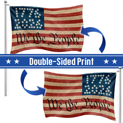 Flagwix We The People Grommet Flag 1776 - 2026 American Flag 250th Anniversary