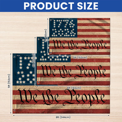 Flagwix We The People Grommet Flag 1776 - 2026 American Flag 250th Anniversary