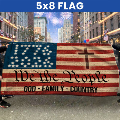 Flagwix We The People Grommet Flag 1776 - 2026 God Family Country 250th Anniversary