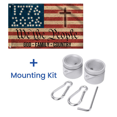 Flagwix We The People Grommet Flag 1776 - 2026 God Family Country 250th Anniversary