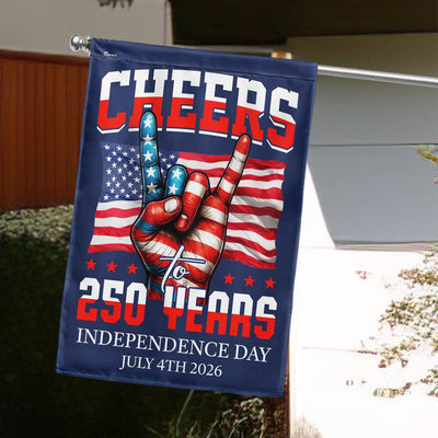 Flagwix American Flag - Cheers To America 250th Anniversary Canvas Flag