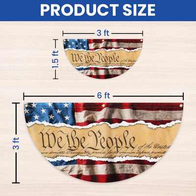 Flagwix American Flag - We The People Independence Day 4th Of july American Non-Pleated Fan Flag