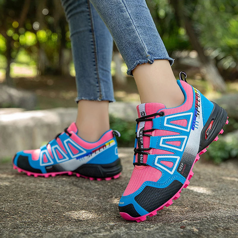 Women's Waterproof Hiking Shoes Outdoor Sports Shoes Women's Walking Travel Sports Shoes Bicycle Sports Shoes Running Sports Sho