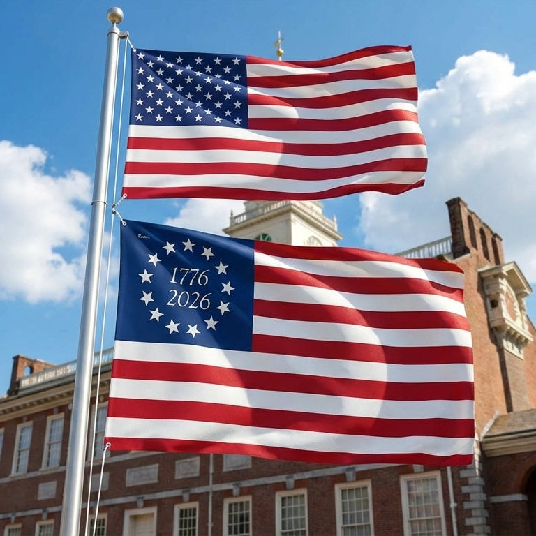 Betsy Ross 1776 2026 American Grommet Flag