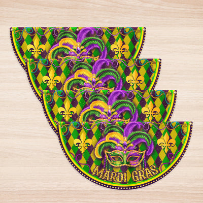 Mardi Gras Non-Pleated Fan Flag, Trending Party Vibes in 2026