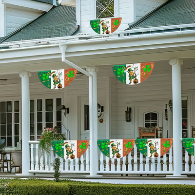 Leprechaun Happy Saint Patrick’s Day Irish American Non-Pleated Fan Flag TPT1625FLn