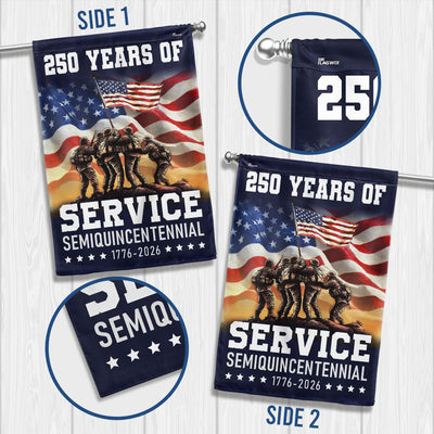 Flagwix American Flag Celebrating 250 Years of Service Veterans Day Semi quincentennial Patriotic Decor