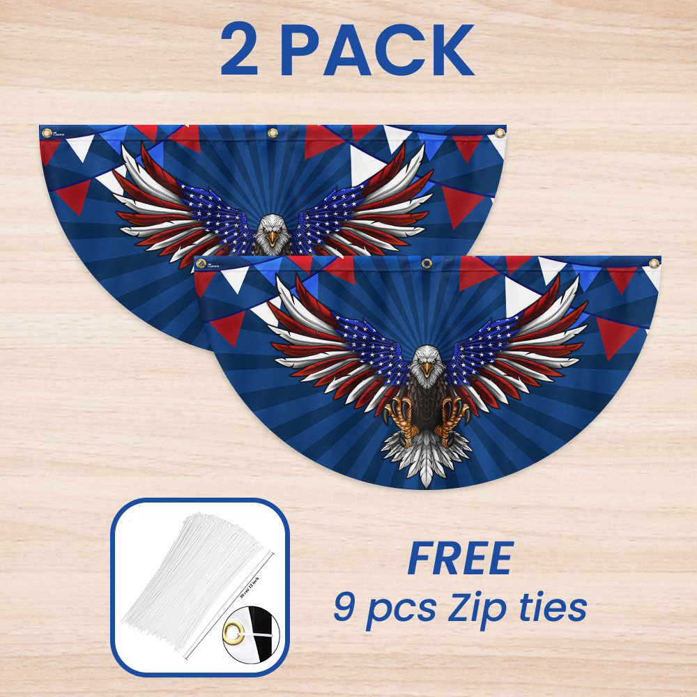 Flagwix American Flag - Patriotic Eagle 4th Of july Fan Flag