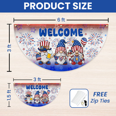 Flagwix American Flag - 4th of july Decoration American Independence Day Non-Pleated Fan Flag