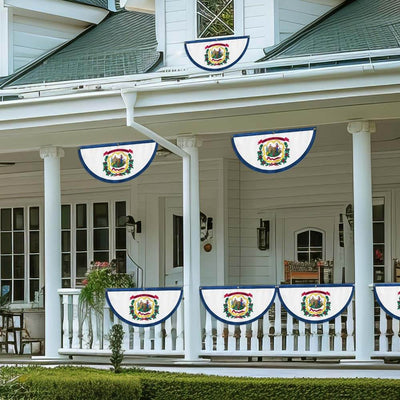 West Virginia Non-Pleated Fan Flag