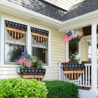 Flagwix American Flag - We The People 1776 Non-Pleated Fan Flag