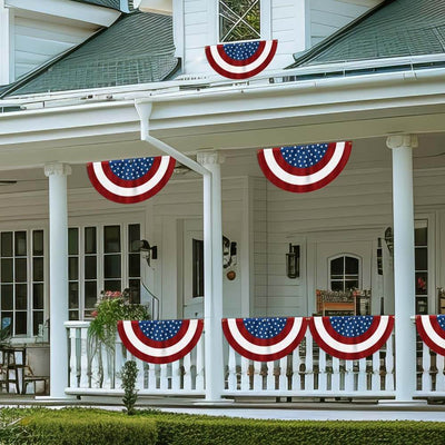 American Flag | Stripes and Stars Non-Pleated Fan Flag