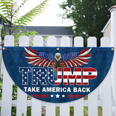 Trump Take America Back Non-Pleated Fan Flag