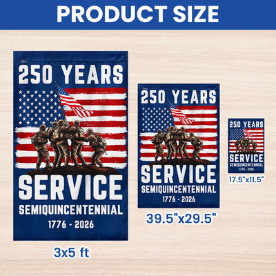 Flagwix American Flag - USA 250th Anniversary Semiquincentennial Patriotic Canvas Flag