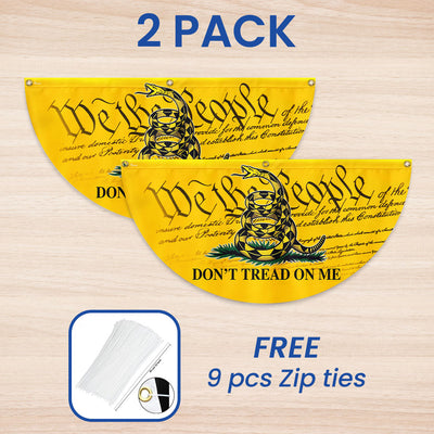 Gadsden Don’t Tread On Me We The People Non-Pleated Fan Flag