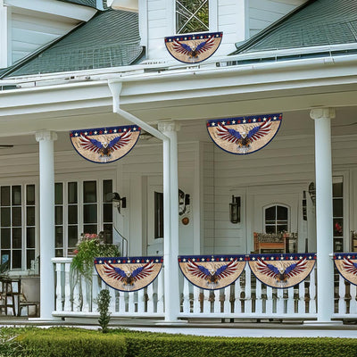 Flagwix American Flag - We The People Patriotic Eagle Non-Pleated Fan Flag