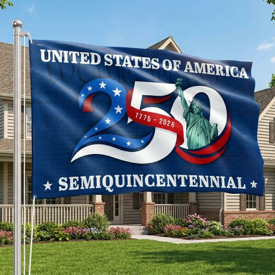 250th Anniversary United States of America Semiquincentennial Liberty Grommet Flag
