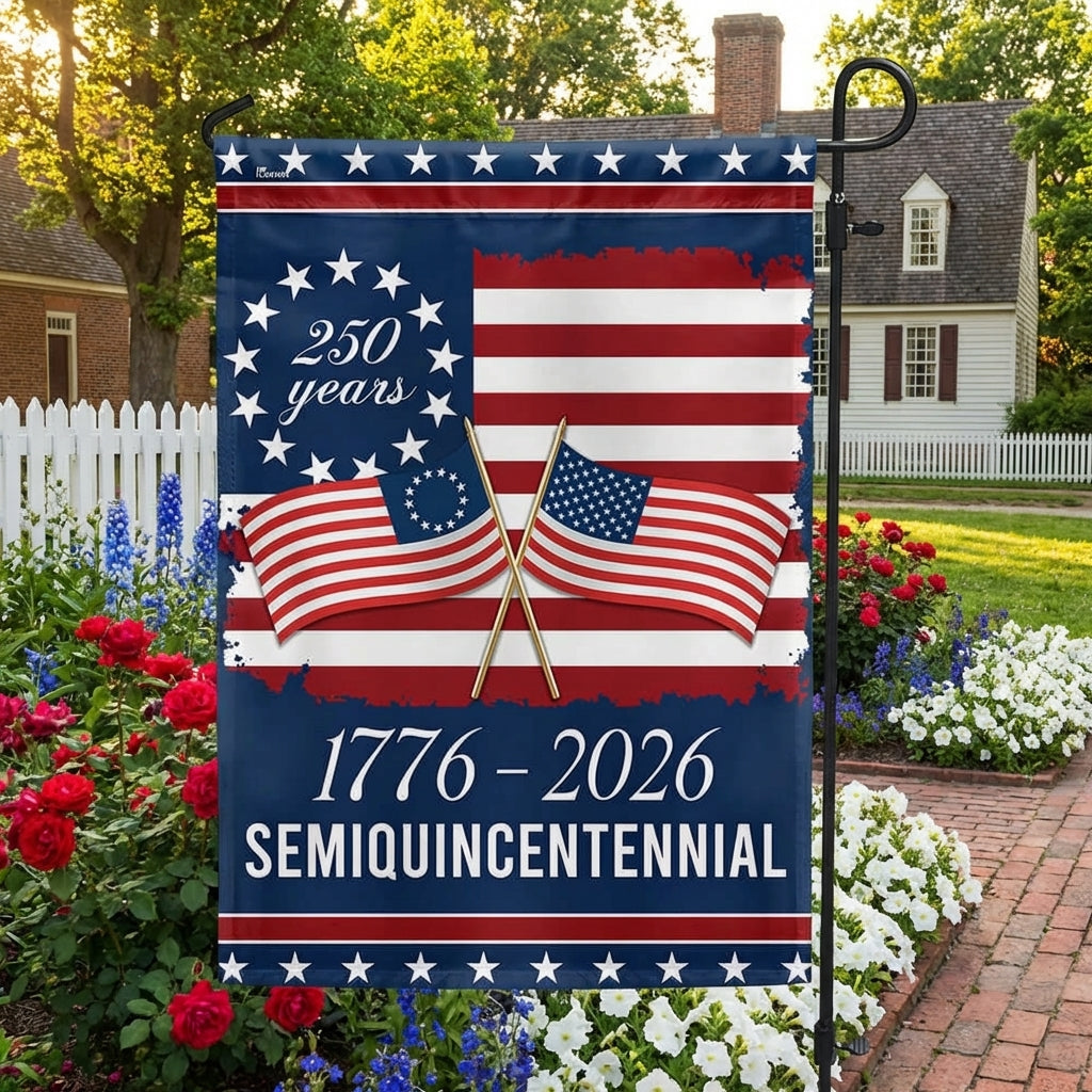 American Flag - America 250th Anniversary Semiquincentennial Decorative Flag