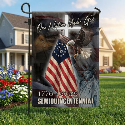 One Nation Under God 1776-2026 Flag | Semiquincentennial American Flag
