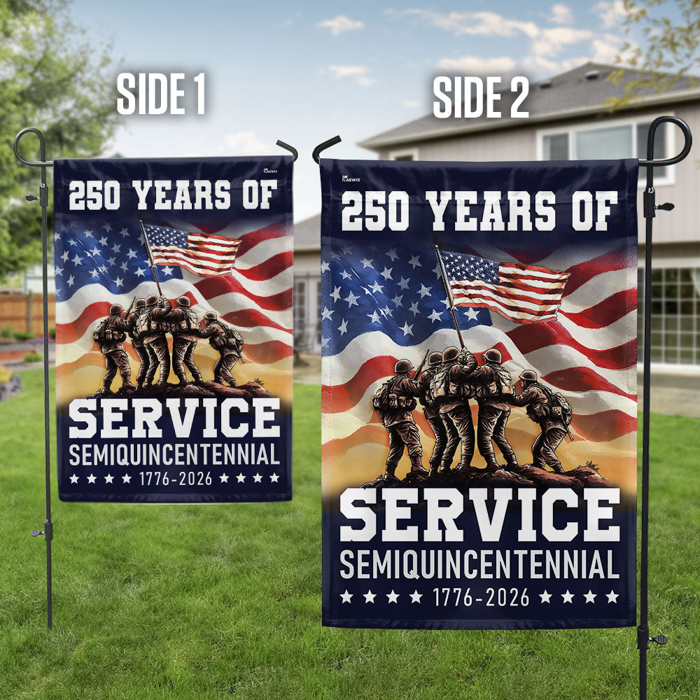 Flagwix American Flag Celebrating 250 Years of Service Veterans Day Semi quincentennial Patriotic Decor