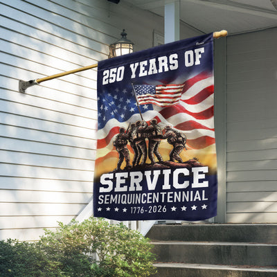 Flagwix American Flag Celebrating 250 Years of Service Veterans Day Semi quincentennial Patriotic Decor