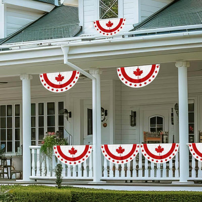 Happy Canada Day 1st Of july Non-Pleated Fan Flag