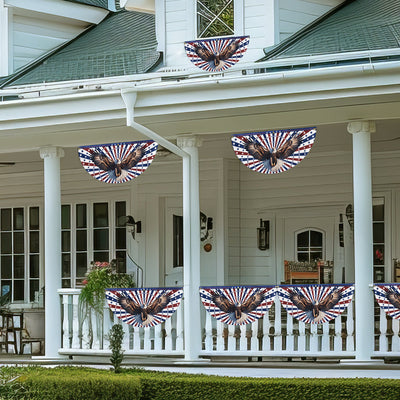 Flagwix American Flag - Patriotic Eagle 4th Of july Non-pleated Fan Flag