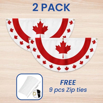 Happy Canada Day 1st Of july Non-Pleated Fan Flag