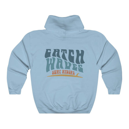 Catch Waves Sunset Surfer Hoodie – Oversized Beach Sweatshirt - Image 7