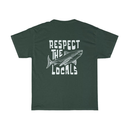 Respect Local Oversized Beach Tee – Preppy Surf Shark Shirt - Image 3