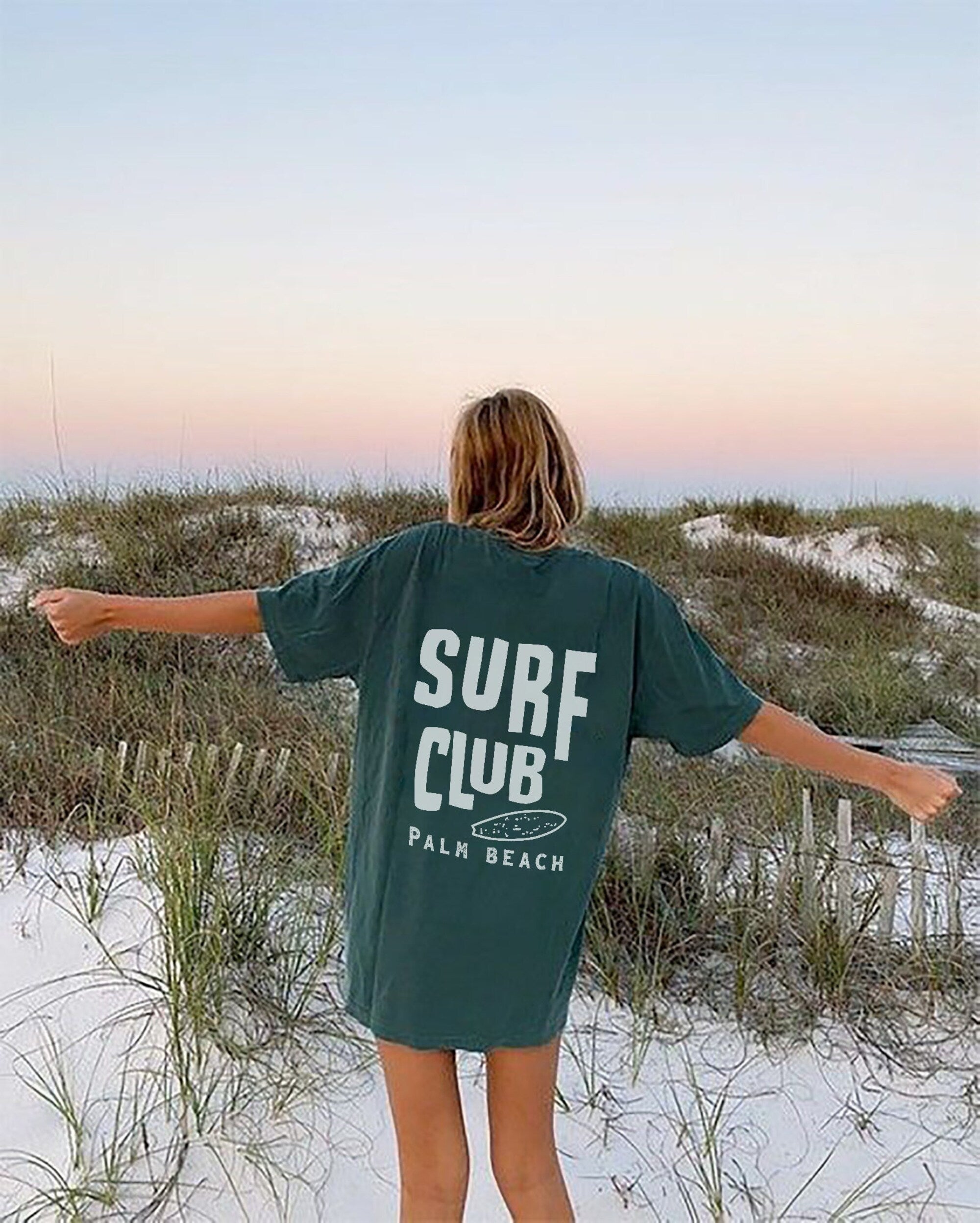Palm Beach Surf Club Tee – 90s Vintage Florida Surfer Shirt