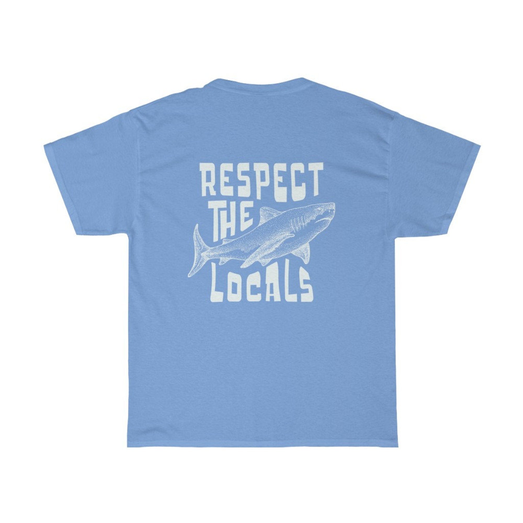 Respect Local Oversized Beach Tee – Preppy Surf Shark Shirt - Image 8