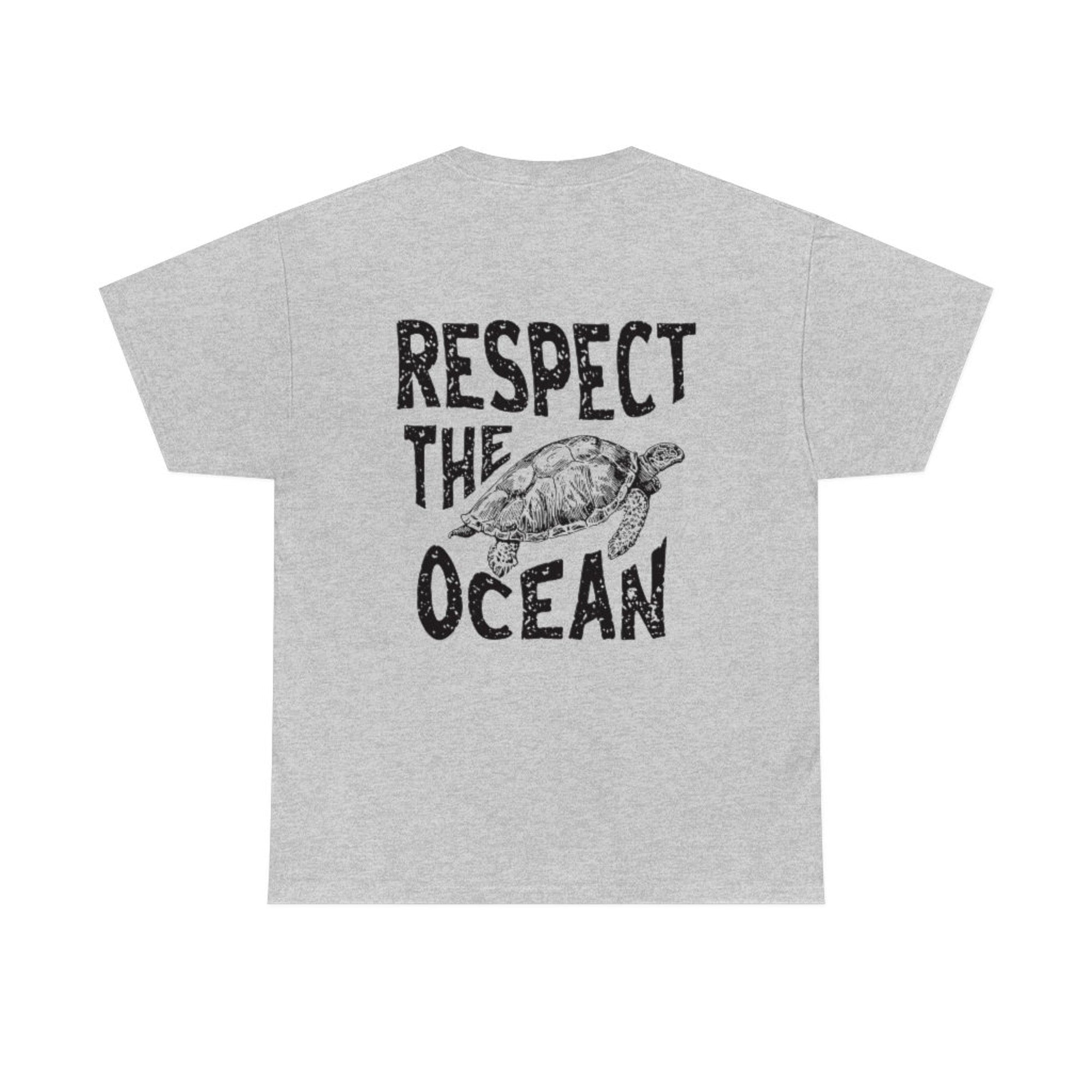 Respect the Ocean Graphic Tee – Unisex Beach & Surf Shirt - Image 5